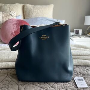 Coach Mini Town Bucket Bag in Peacock